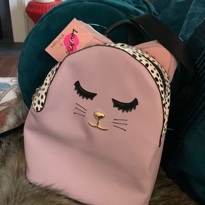 Betsey Johnson a kitty Backpack.  What's not to love?  New with tags!!!!